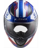 LS2 FF353 RAPID STRATUS GLOSS BLUE RED WHITE S
