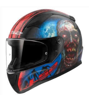 LS2 FF353 RAPID II ZOMBIE GLOSS BLACK RED S ACCESSORIES LS2 FF353 RAPID II ZOMBIE GLOSS BLACK RED S