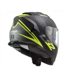 LS2 FF800 STORM II NERVE MATT BLACK H-V YELLOW XL