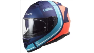LS2 FF800 STORM SLANT MATT BLUE FL.ORANGE M