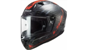 LS2 FF805 THUNDER C SPUTNIK GLOSS METAL RED XXL