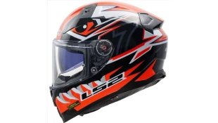 LS2 FF811 VECTOR II BUNTRI GLOSS BLACK RED L