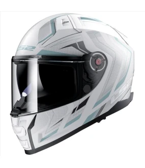 LS2 FF811 VECTOR II ALIZER MATT WHITE SILVER M