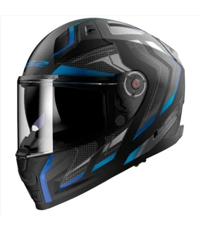 LS2 FF811 VECTOR II ALIZER MATT BLACK METALIC BLUE L
