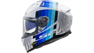 LS2 FF811 VECTOR II FREEDOM GLOSS WHITE SILVER M