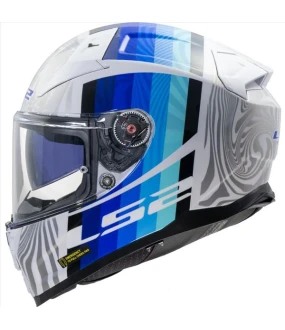 LS2 FF811 VECTOR II FREEDOM GLOSS WHITE SILVER S