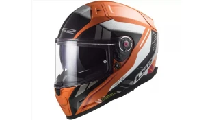 LS2 FF811 VECTOR II STYLUS FLUO ORANGE BLACK XXS