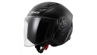 LS2 OF616 AIRFLOW II GLOSS BLACK M