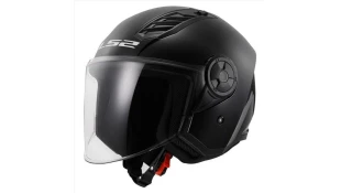 LS2 OF616 AIRFLOW II GLOSS BLACK S