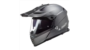 LS2 MX702 PIONEER II HILL MATT BLACK WHITE XL