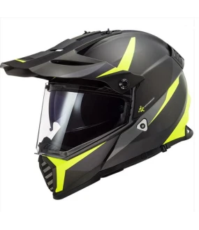 LS2 MX436 PIONEER EVO ROUTER BLACK H-V YELLOW S