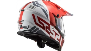 LS2 MX436 PIONEER EVO EVOLVE RED WHITE 3XL