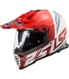 LS2 MX436 PIONEER EVO EVOLVE RED WHITE 3XL