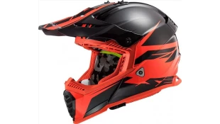 LS2 MX437 FAST EVO ROAR MATT BLACK RED XL