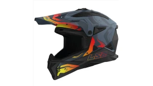 LS2 MX708 FAST II WASH MATT DARK GREY XL