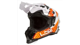 LS2 MX700 SUBVERTER ASTRO GLOSS WHITE ORANGE M