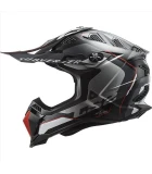 LS2 MX700 SUBVERTER EVO II ARCHED BLACK SILVER TITAN. M