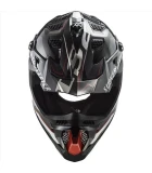 LS2 MX700 SUBVERTER EVO II ARCHED BLACK SILVER TITAN. M