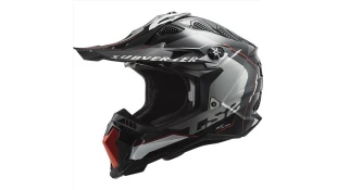 LS2 MX700 SUBVERTER EVO II ARCHED BLACK SILVER TITAN. XL