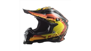 LS2 MX700 SUBVERTER ARCHED BLACK YELLOW RED XL