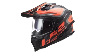 LS2 MX701 EXPLORER ALTER MATT BLACK FL.ORANGE XS