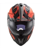 LS2 MX701 EXPLORER ALTER MATT BLACK FL.ORANGE XXL