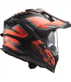 LS2 MX701 EXPLORER ALTER MATT BLACK FL.ORANGE XXL
