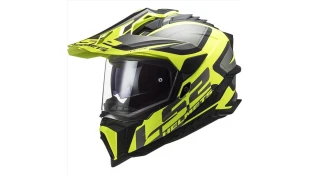 LS2 MX701 EXPLORER ALTER MATT BLACK H-V YELLOW L