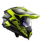 LS2 MX701 EXPLORER ALTER MATT BLACK H-V YELLOW M