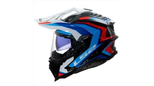 LS2 MX701 C EXPLORER FRONTIER II GLOSS WHITE BLUE XL