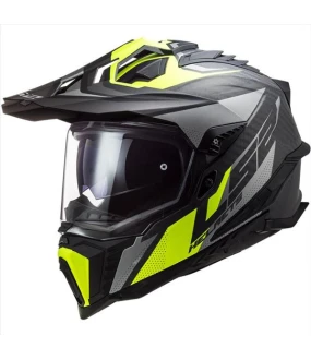 LS2 MX701 C EXPLORER FOCUS M.TITANIUM H-V YELL.3XL