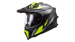 LS2 MX701 C EXPLORER FOCUS M.TITANIUM H-V YELL.3XL