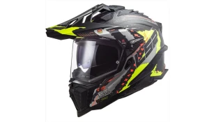 LS2 MX701 C EXPLORER EXTEND MATT H-V YELLOW XS