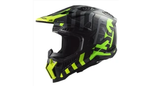 LS2 MX703 C X-FORCE BARRIER H-V YELLOW GREEN XL