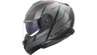LS2 FF908 STROBE II CODE MATT BLACK GREY XL