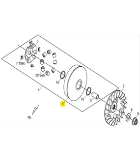 ΡΑΟΥΛΟ ΕΜΠΡΟΣΘΙΟΥ ΦΥΓΟΚΕΝΤΡΙΚΟΥ SYM MAXSYM 400i SPARE PARTS ΡΑΟΥΛΟ ΕΜΠΡΟΣΘΙΟΥ ΦΥΓΟΚΕΝΤΡΙΚΟΥ SYM MAXSYM 400i