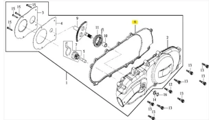 ΦΛΑΝΤΖΑ ΚΑΠΑΚΙΟΥ ΜΕΤΑΔΟΣΗΣ SYM JOYRIDE 125/200 ΦΛΑΝΤΖΑ ΚΑΠΑΚΙΟΥ ΜΕΤΑΔΟΣΗΣ SYM JOYRIDE 125/200