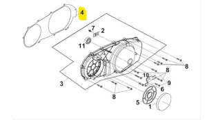 ΦΛΑΝΤΖΑ ΚΑΠΑΚΙΟΥ ΜΕΤΑΔΟΣΗΣ SYM MAXSYM 400i SPARE PARTS