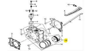 ΠΙΣΤΟΝΙ ΣΚΕΤΟ SYM QUADLANDER 250