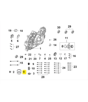 ΦΙΛΤΡΟ ΛΑΔΙΟΥ SYM ADXTG 400 SPARE PARTS
