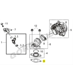 ΦΛΑΝΤΖΑ ΛΑΙΜΟΥ ΕΙΣΑΓΩΓΗΣ ΧΑΡΤΙΝΗ SYM 250/300