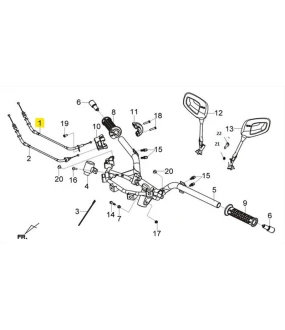 ΝΤΙΖΑ ΓΚΑΖΙΟΥ SYM GTS EVO / CITYCOM 300 ΑΝΟΙΓΜΑΤΟΣ