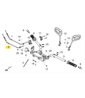 ΝΤΙΖΑ ΓΚΑΖΙΟΥ SYM GTS EVO / CITYCOM 300 ΚΛΕΙΣΙΜΑΤΟΣ