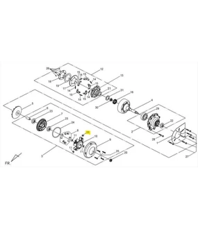 ΦΩΛΙΕΣ ΠΛΑΣΤΙΚΕΣ ΦΥΓΟΚΕΝΤΡΙΚΟΥ ΣΕΤ SYM QUADRAIDER 600