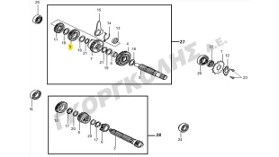 ΓΡΑΝΑΖΙ 3ης ΔΕΥΤΕΡΕΥΩΝ (27T) SYM VF 125 E5