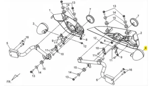 ΦΛΑΣ ΟΠΙΣΘΙΟ ΑΡΙΣΤΕΡΟ SYM QUADRAIDER 600