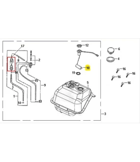 ΦΛΟΤΕΡ ΒΕΝΖΙΝΗΣ SYM ORBIT/JET4/FIDDLE/CROX