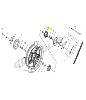 ΒΑΣΗ ΟΠΙΣΘΙΟΥ ΓΡΑΝΑΖΙΟΥ SYM VF 125