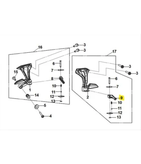 ΜΑΣΠΙΕ ΑΡΙΣΤΕΡΟ SYM NH-T/NH-X 125/200