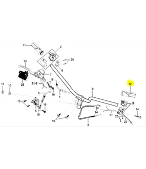 ΧΕΙΡΟΛΑΒΗ ΑΡΙΣΤΕΡΗ ΓΚΡΙ SYM MIO 50/100